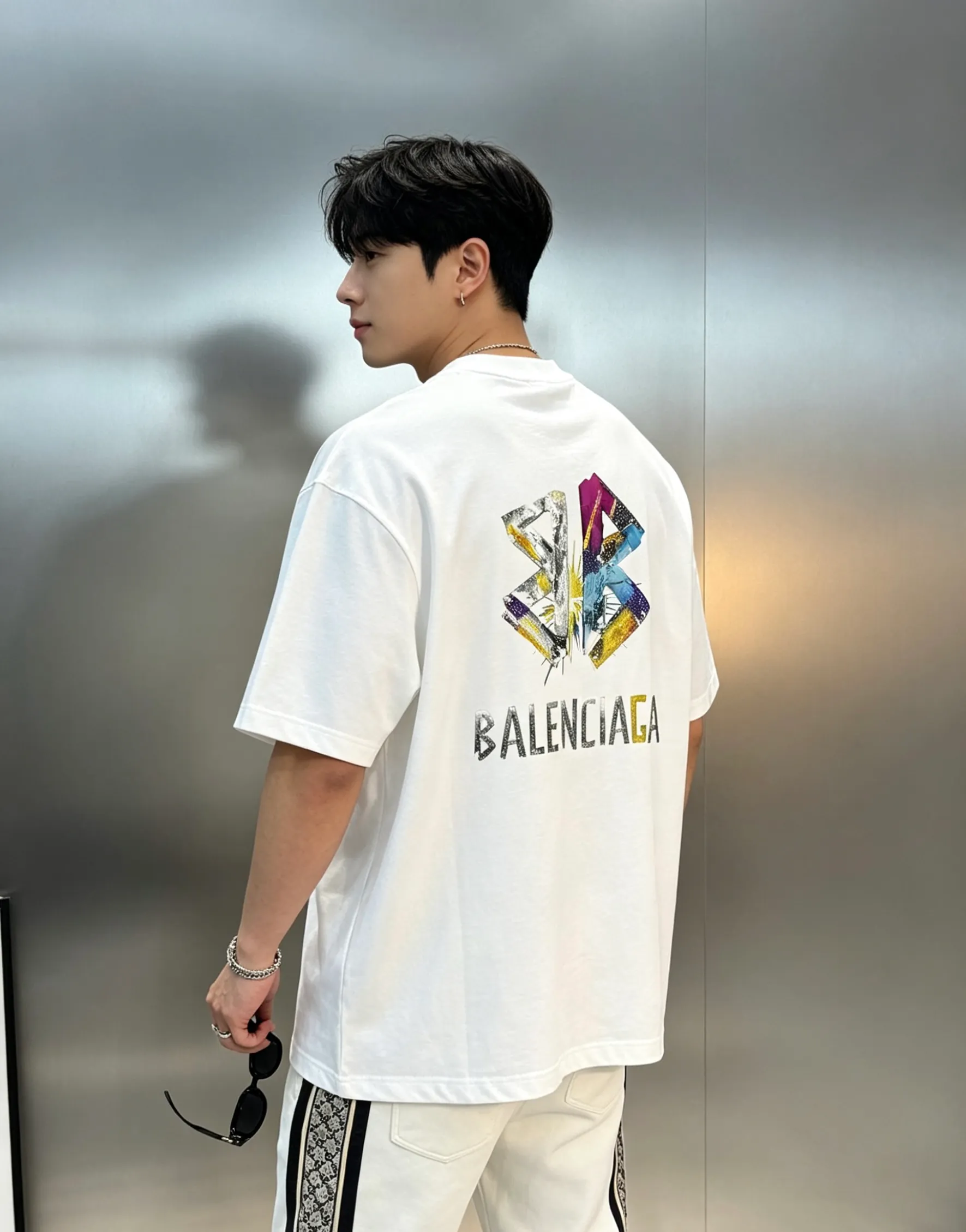 ⚜️Balenciaga New Arrival T . Same Style❤️ 280g ， Breathable ! Logo， . ， 。os ， OK， 、Sneakers， get ! ：Black.White.Dark Gray.Sizes：S-3XL ‼️（175/145 L）